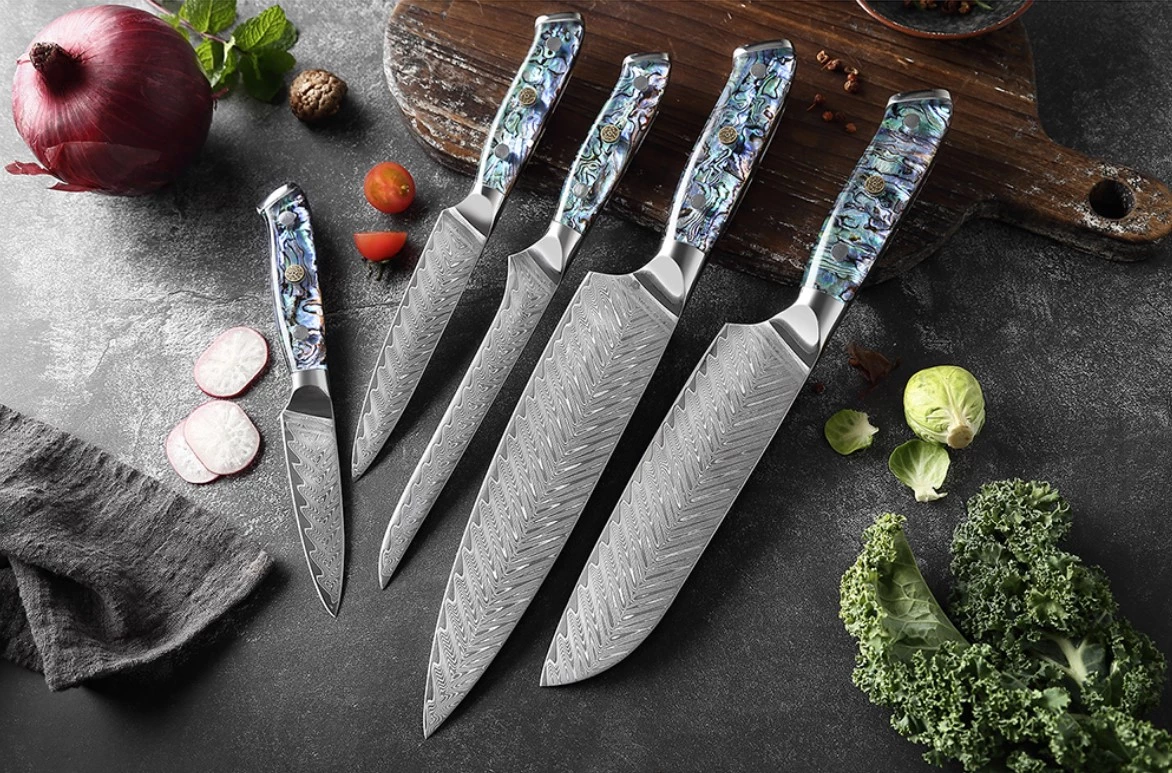 buy Damascus kitchen knives